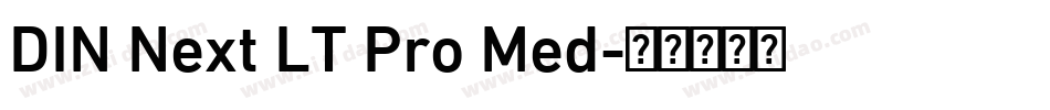 DIN Next LT Pro Med字体转换